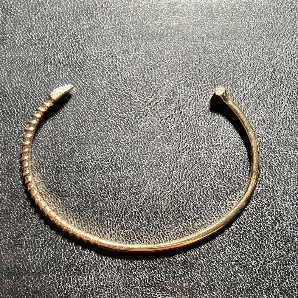 Stella & Dot Renegade Gold Open Cuff Bracelet